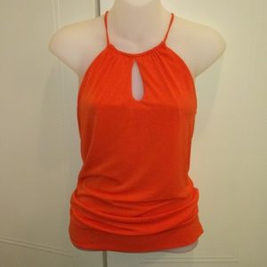 Neon Orange Halter Top